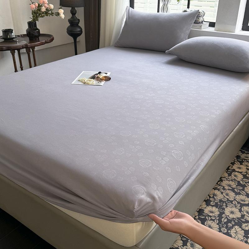 

The New Skin-friendly Brushed Fitted Sheet All-inclusive Bed Cover Supports Washing 90cmx200cm