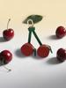 Fresh Style Leather Fruit Coin Purse Keychain Charm
