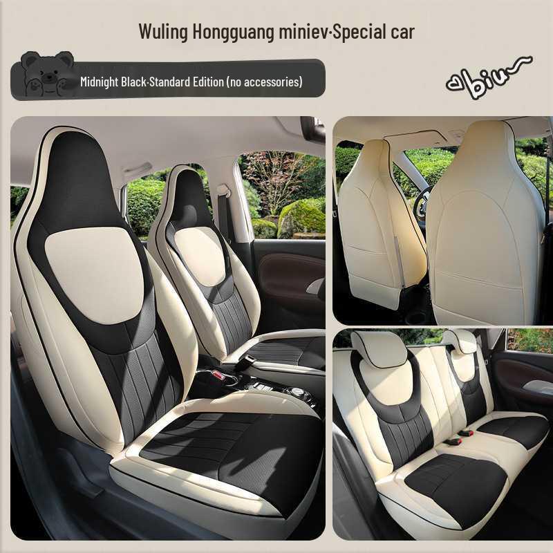Wuling Hongguang Mini Gen 3 Leather Cartoon Seat Covers for Women