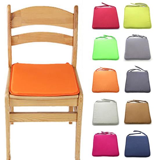 Chair Cushion Solid Color Portable Polyester Sturdy and Durable Chair Cushion for Home
