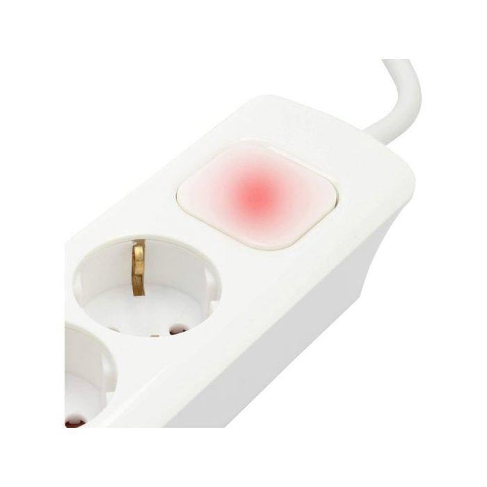 Multiprise - TM ELECTRON - TMUAD306 - 6 Prises Schuko - 2 Ports USB - Interrupteur Sécurisé
