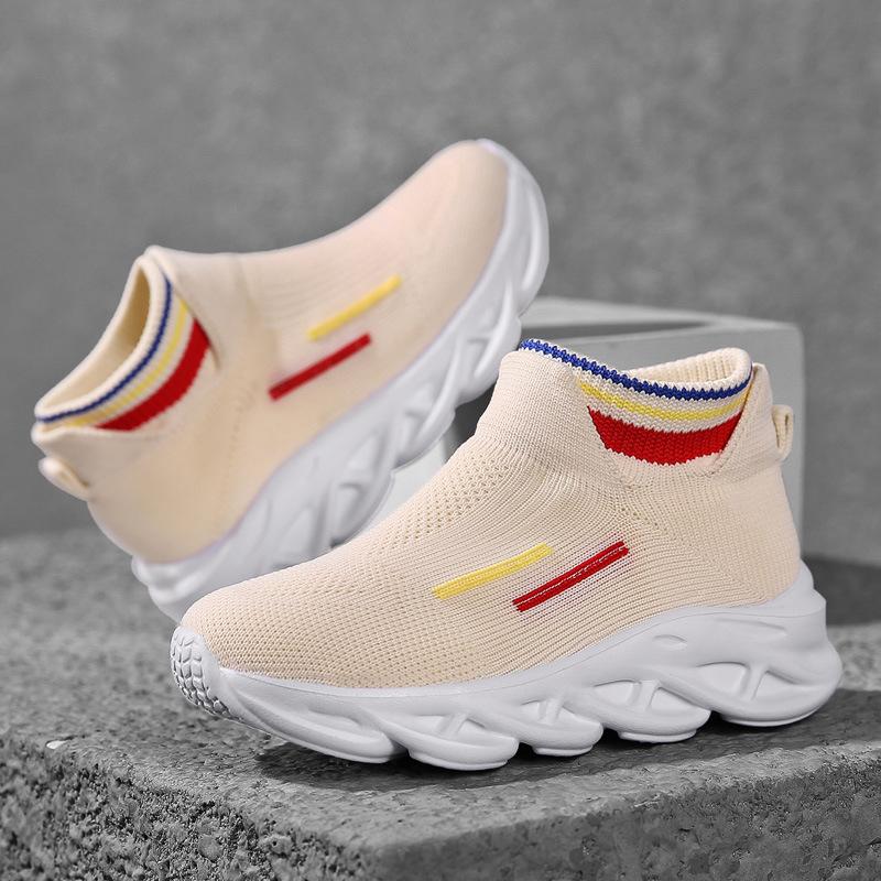 New Girl Sneakers Fashion Versatile Comfort Kid Sneakers Non Slip Soft Soled Boy Shoes Breathable Simple Casual Girl Shoe Tenis