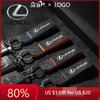 2026 Hot Interior Stickers Leather Car Logo Keychain Key Chains Rings Pendant For GS F Sport 350 Ct200h Uvx 250h Nx 300h R