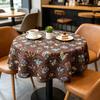 Kitchen Dining Table Living Room Home Use Cotton Fabric Round Tablecloth