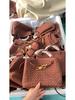 2024 Autumn/Winter Frosted Woven Crossbody Tote with Metal Butterfly Buckle for Women