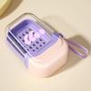 2025 Portable Soap Box Travel Mini Soap Box Sealed Drain With Lid Soap Box Transparent Light Luxury