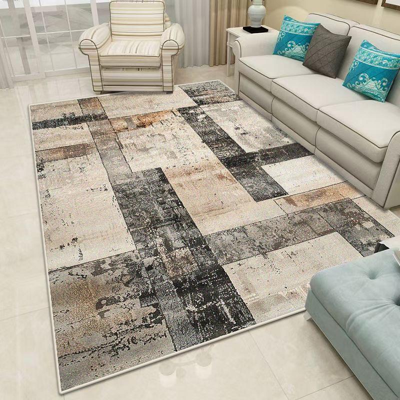 Nordic Geometric CARPET Customizable FOR LIVE ROOM Luxury Home Decoration Bedroom Rugs Washable Antiskid Floor Mats Bedside