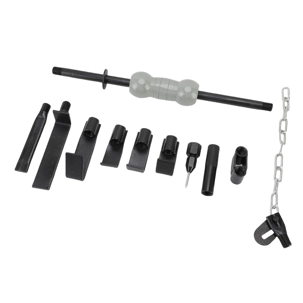 13PCS Slide Hammer Dent Puller Set Universal Heavy Duty Auto Body Truck Repair Tool Kit with
