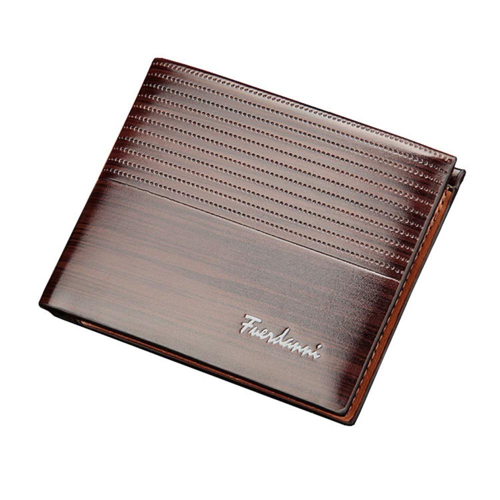 

Мужские кошельки бифолд из ПУ кожи, деловой держатель для кредитных карт, роскошный карман для монет, подарок