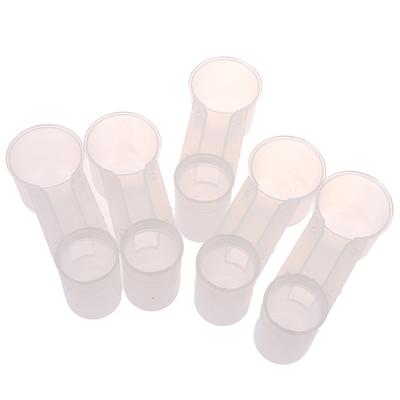 5Pcs Cup for Pigeon Bird  Plastic Bird Feeder Clear Water Bottle Drinker Home Bathroom Kitchen Accessories Tools