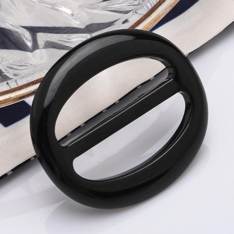 

Універсальний овальний шарф і пряжка для пальто з регульованими трьома швидкостями Oval 4cm чорний