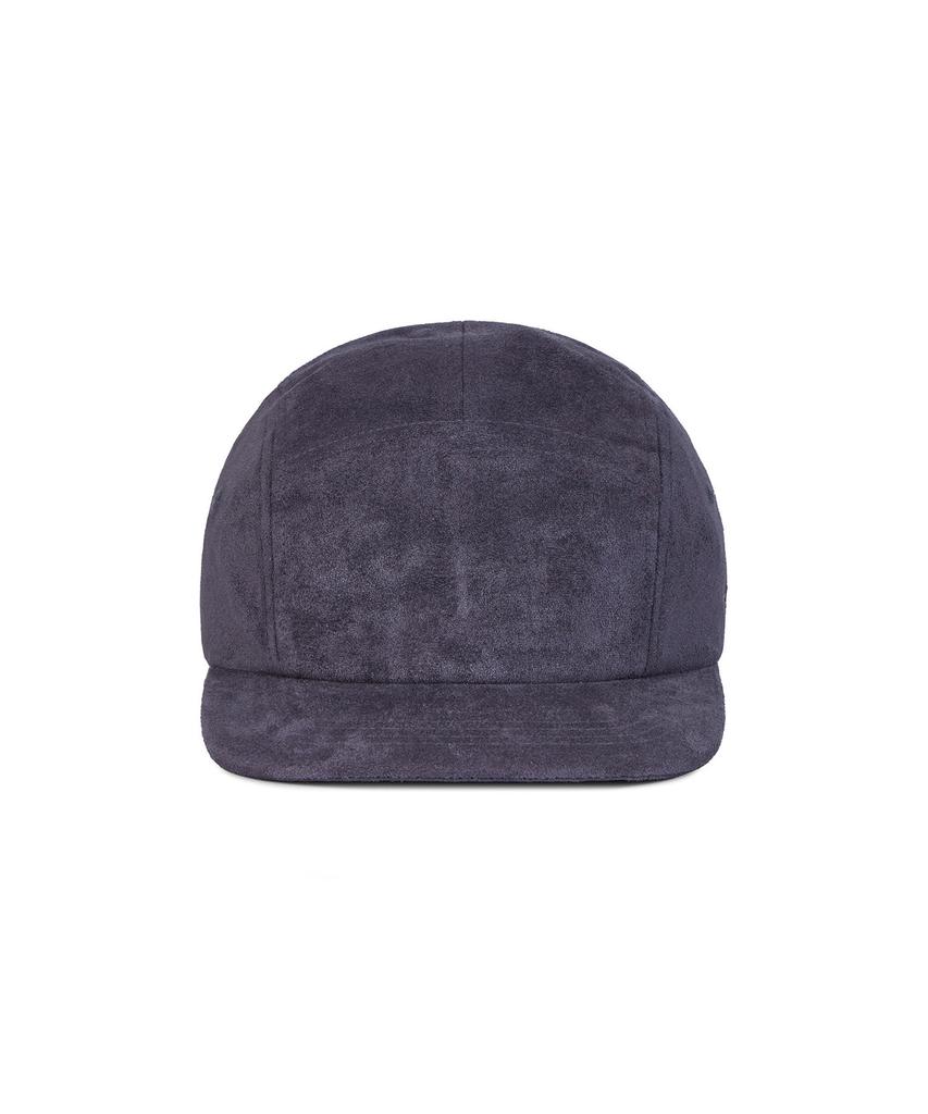 Bajal Va Square Suede Camp Cap Charcoal