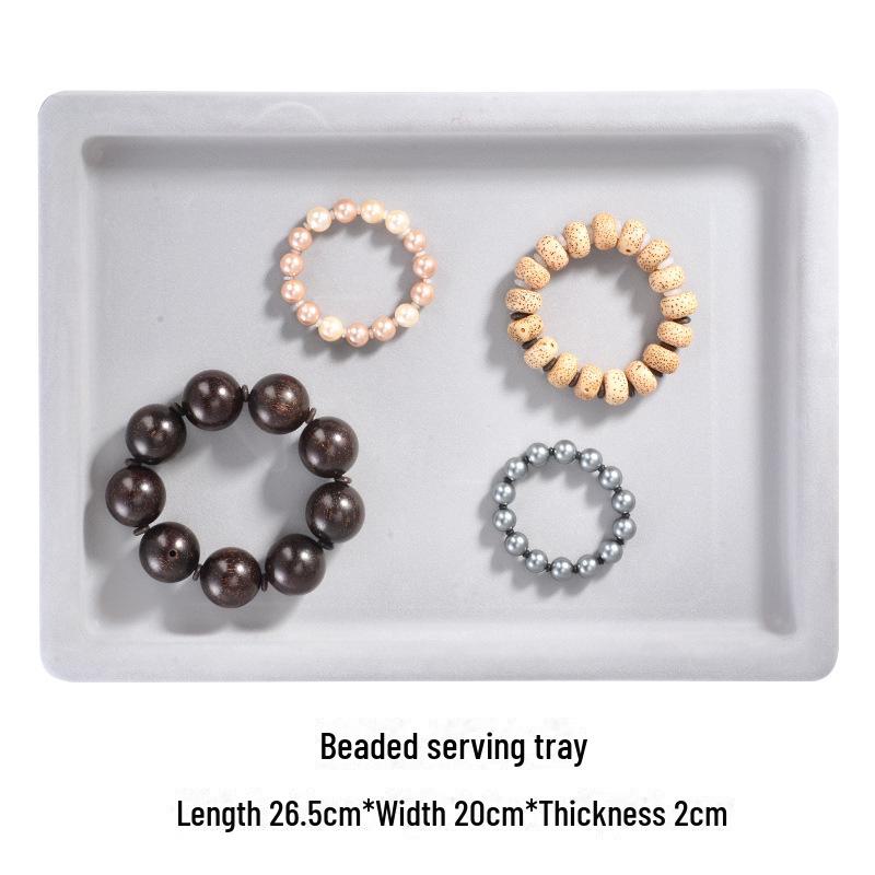 Sortierte Beflockte Schmuck-Präsentations- und Design-Tabletts für DIY-Armbänder und Halsketten