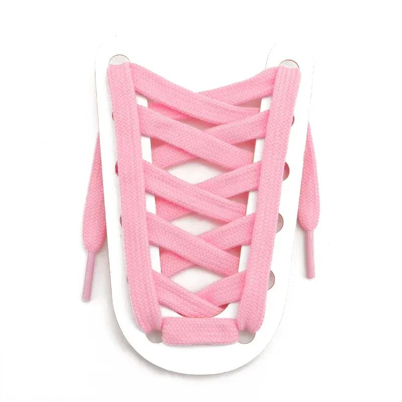 Classic Shoelaces for Sneakers Colored Flat 8mm Shoe Laces Skates Sport Shoes Boots Shoelace Accessories for AF1 Woman Man New