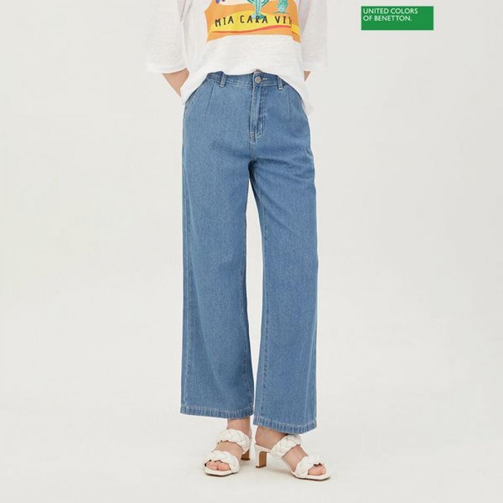 

Benetton Pleated Long Denim Pants Badp55431 BL_blue/42