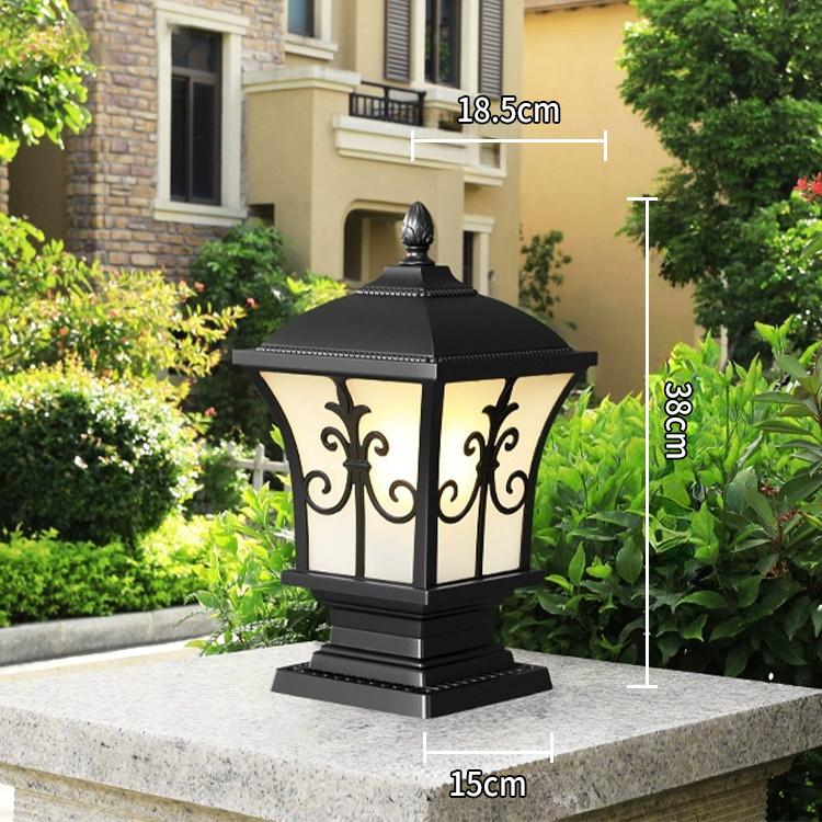 Garden Villa Gate Outdoor Led Aluminum Dc 12v 80 Ip65 Solar Pillar Lamp Waterproof Lamp Yard Fence Pillar Light