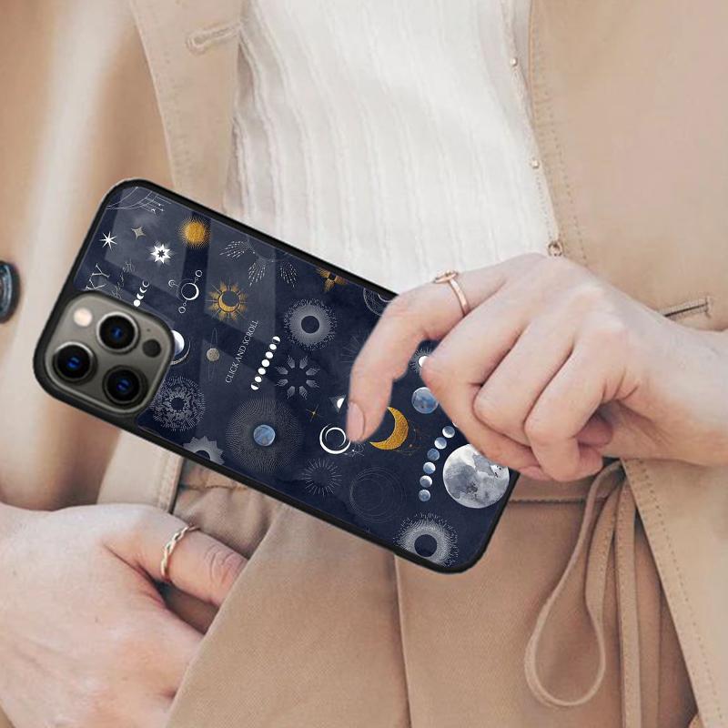 Space Planet Stars Moon Magnetic Phone Case For APPLE iPhone 17 Air 16 14 13 12 Pro Max 15 Plus Wireless Charge MagSafe Cover