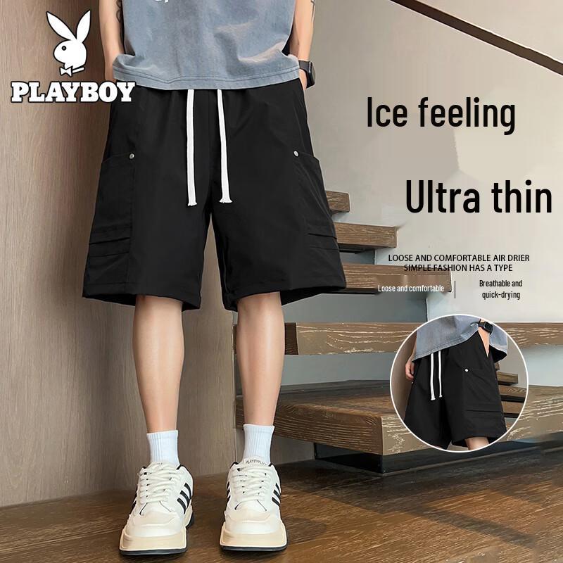 

Playboy Men s Large Pocket Cargo Shorts 3XL