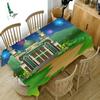 Christmas Tree Rectangular Dining Table Tablecloth Fireworks Christmas Eve Tablecloth Party Antifouling Decorative Accessories