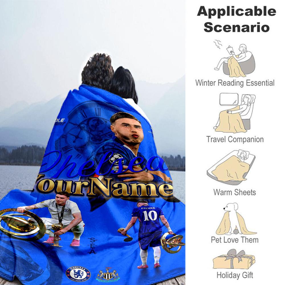 Chelsea Customize Your Name Blanket Gift Customizable Blanket Ultra-Soft Great for Office Seaside Bedding Picnics Four Seasons Multipurpose