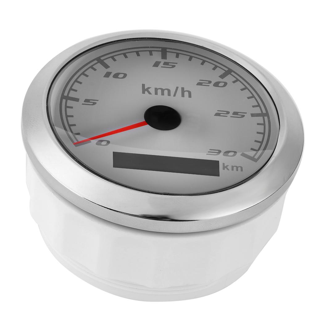 GPS Speedometer 30km H Odometer 85mm IP67 Waterproof for Boat Car Yacht Motorcycle