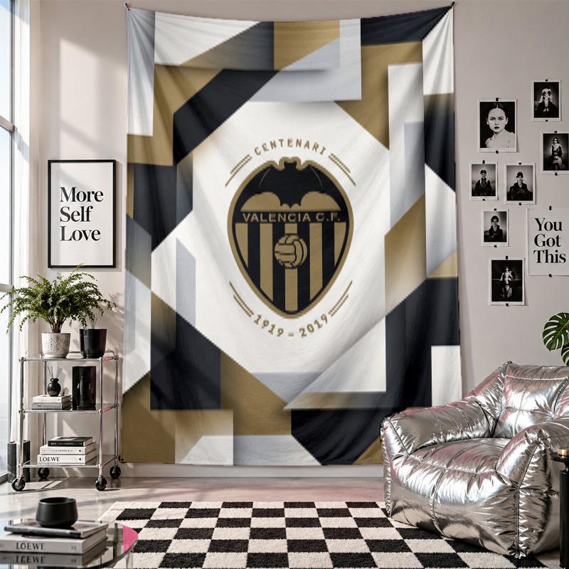 Valencia FC Wall Tapestry Home Decor Wall Hanging Cloth for Bedroom Living Room Background