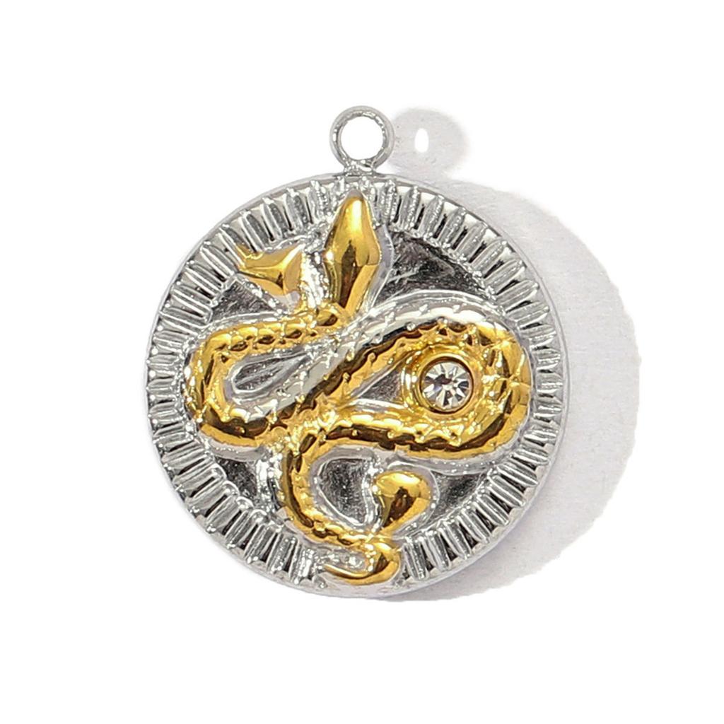 Elegante Zweifarbige Herz Mond Stern Schmetterling Biene Anhänger Titanstahl Halskette Charm 11 Stile Leicht Langlebiger Schmuck Geschenk