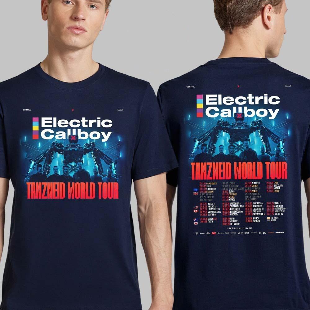 

Electric Callboy Tanzneid World Tour 2025 2026 USA Canada Jp And Aus T-Shirt 3XL
