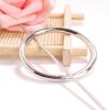 Alloy Geometric Hair Clip Japanese Style Circle Headpiece Casual Hair Accessories  For Girls