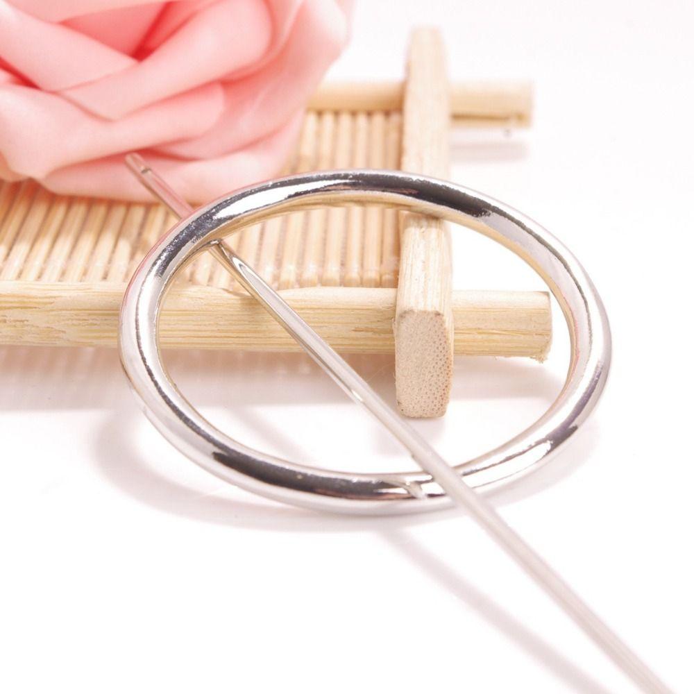 Alloy Geometric Hair Clip Japanese Style Circle Headpiece Casual Hair Accessories For Girls