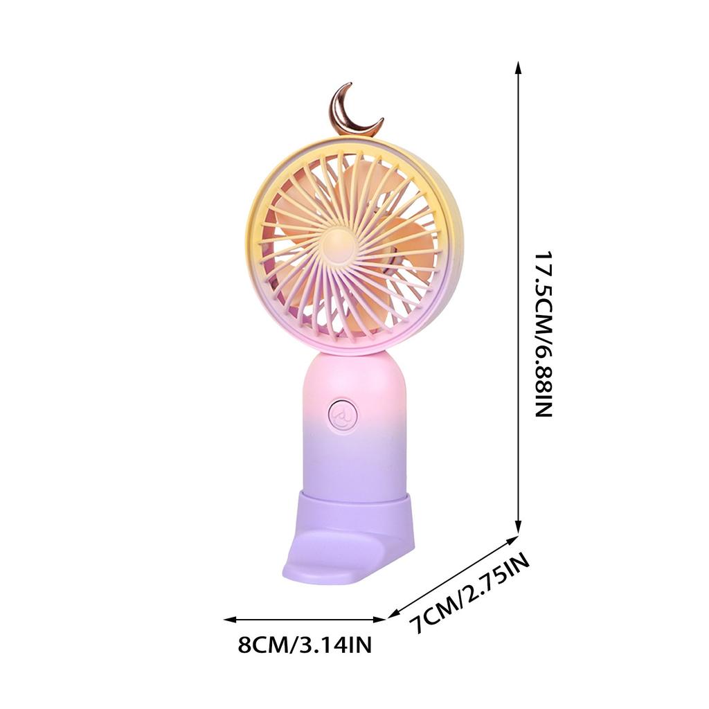 Handheld Small Fan Portable Lanyard  Desktop Student USB Charging Fan