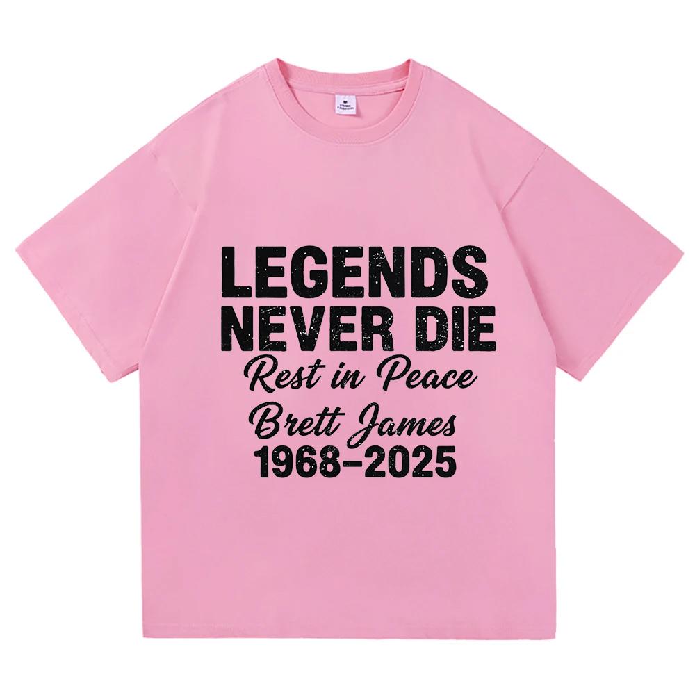 Fashion Rest in Peace Brett James T Shirt 2025 Men/Women Aesthetic Tshirt Unisex High Quality Streetwear Vintage Cotton Tees