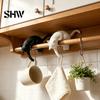 Verspielte Haushaltsorganisationswerkzeuge 3D-gedruckter Katzen-Regal-Sitzer mit Laterne, Skurrile Figuren-Haken für Wanddekoration im Handarbeitsstil Schlüssel, Dekorativ