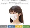 IRIS OHYAMA Nonwoven Pleated 120 Large Regular Comfortable Smart Basic Masks, Count, Capacity, Size, 16.5cm Wide, Ears, White,