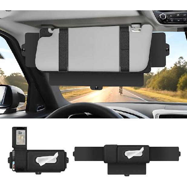 Polarized Sun Visor For Car With Registration And Urance Holder, Upgrade Sun Visor Extender With Registration Holder, Car Visor Extender Sun Blocker