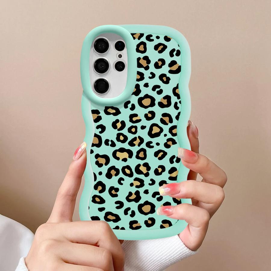 Leopard Print Art Case for Samsung Galaxy A25 S22 Ultra S20 FE S21 A26 S25 S23 Plus S24 Soft Phone Cover A34 A36 A54 A55 A24 A35