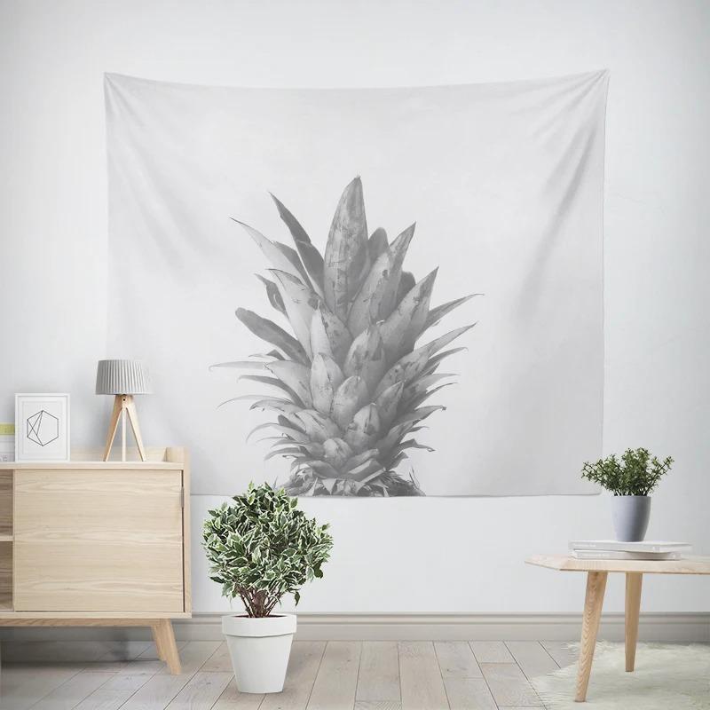 Aesthetic Bedroom Wall Modern Room Decoration Items Wall Hanging Art Large Fabric Tapestry Bohemian Retro Floral Leaves