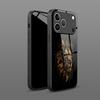 Black Art Trend Löwenkopf Muster Gehärtetes Glas Handyhülle Für iPhone 17 16 15 Pro Max 14 13 12 11 17Air 7 8 Plus XR XS X Hülle