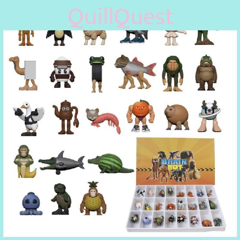 Al Italian Brainrot Tung Tung Sahur Holiday Advent Calendar Blind Box For Kids