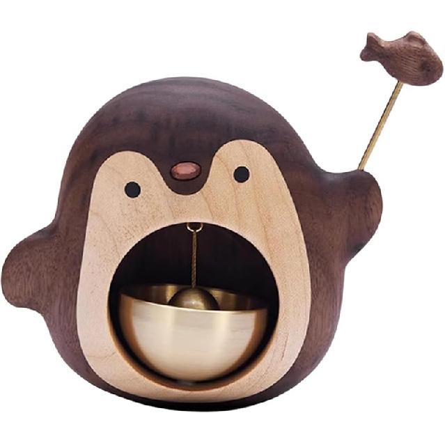 Wooden Shopkeepers Bell for Door Opening, for Home and Business, Shop Entry Alert Chime Chime for Home Refrigerator, Porch, Creative Crafts Gift