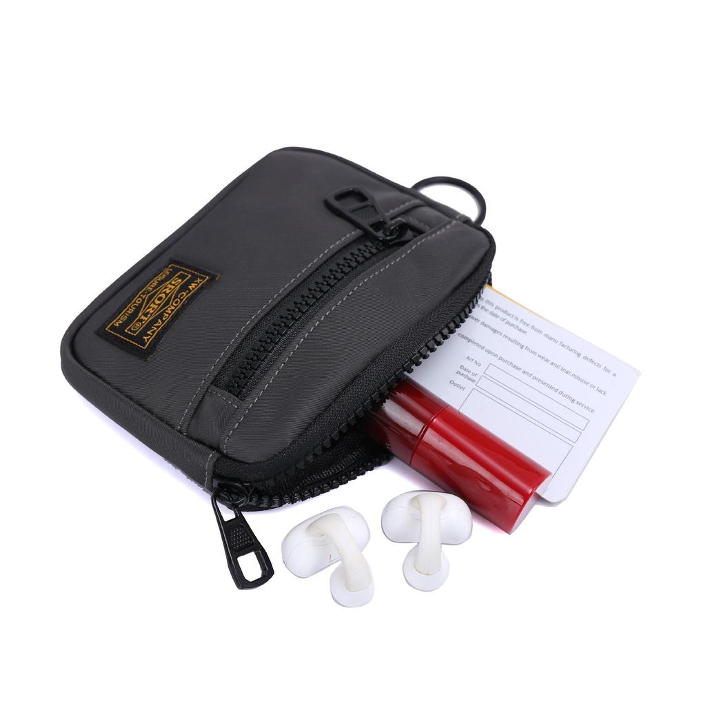 Unisex Oxford Cloth Coin Purse: Workwear Style Card Holder & Multifunctional Earphone Hanging Bag