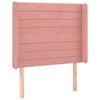 VidaXL Tête de Lit à LED Meuble de Chambre à Coucher Accessoire de Lit Simple Tête de Cadre de Lit Intérieur Rose 3124223