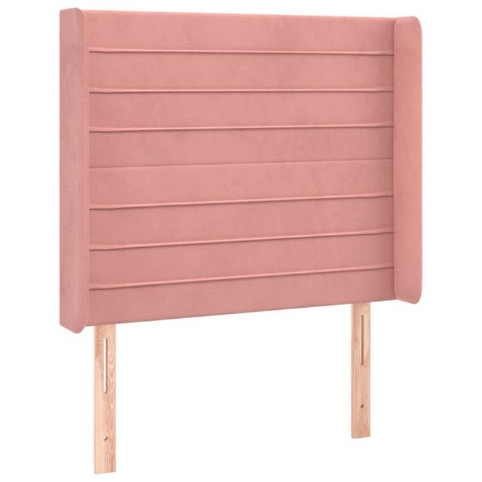 VidaXL Tête de Lit à LED Meuble de Chambre à Coucher Accessoire de Lit Simple Tête de Cadre de Lit Intérieur Rose 3124223
