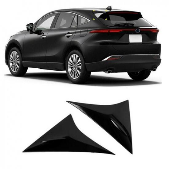 For Toyota Venza 2021-2024 Glossy Black 2X Rear Window Spoilers Wing Cover Trim