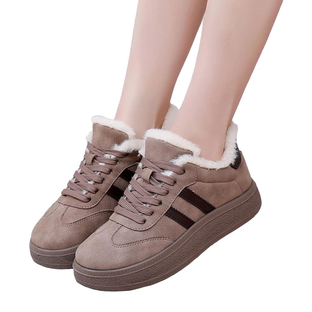 Women's -Lined Thick - Warm Winter Casual Versatile Shoes for Everyday Wear