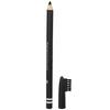[Ear Lobe & Accessories] Eyebrow Pencil with Brush | Waterproof | Smudge Proof Eyebrow Definer Pencil | Shade - Black (E-01), 6 G