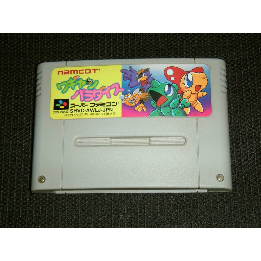 Used Wagyan Paradise SFC SNES Super Famicom SHVC-AWLJ tested working Nintendo Action Namcot NTSC-J Super Nintendo Cartridge