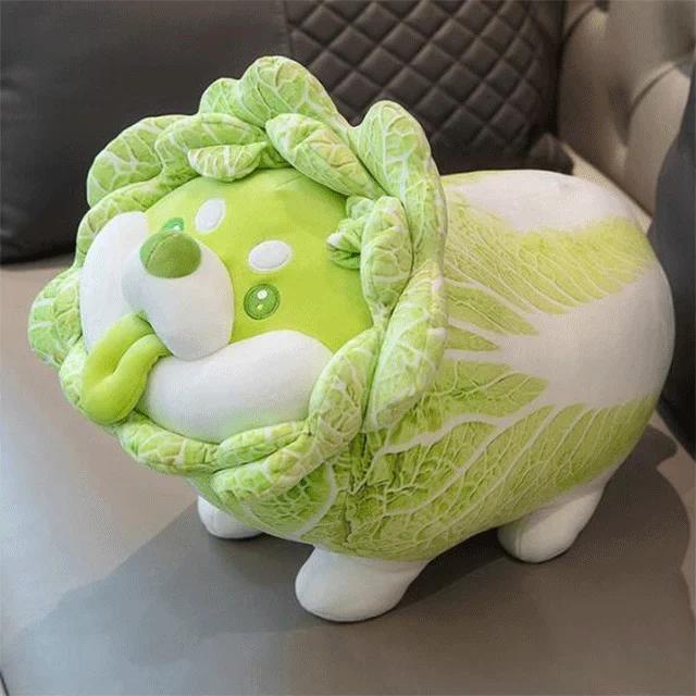 

Cute Vegetable Fairy Plush Toy Japanese Cabbage Dog Fluffy Stuffed Animals Dog Soft Doll Shiba Inu Pillow Baby Kids Toys Gift