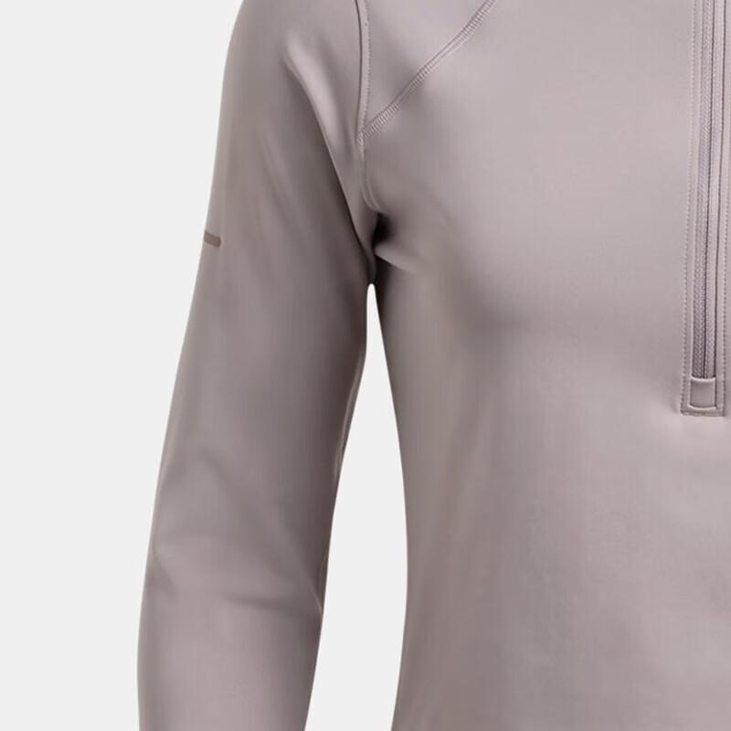 Under Armour Launch Elite Reißverschluss Bequem Weich Pullover Langarm Normales T-Shirt Damen Oberteile Grau 1386338-015