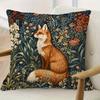 William Morris Natural Forest Style Pillowcases Butterfly, Fox, Owl And Flowers Cushion Covers Decorative Throw Pillow Covers